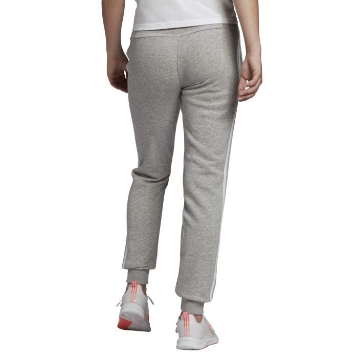 Pantalones deportivos Adidas Essentials French Terry de 3 rayas para mujer - Gris - GM8735