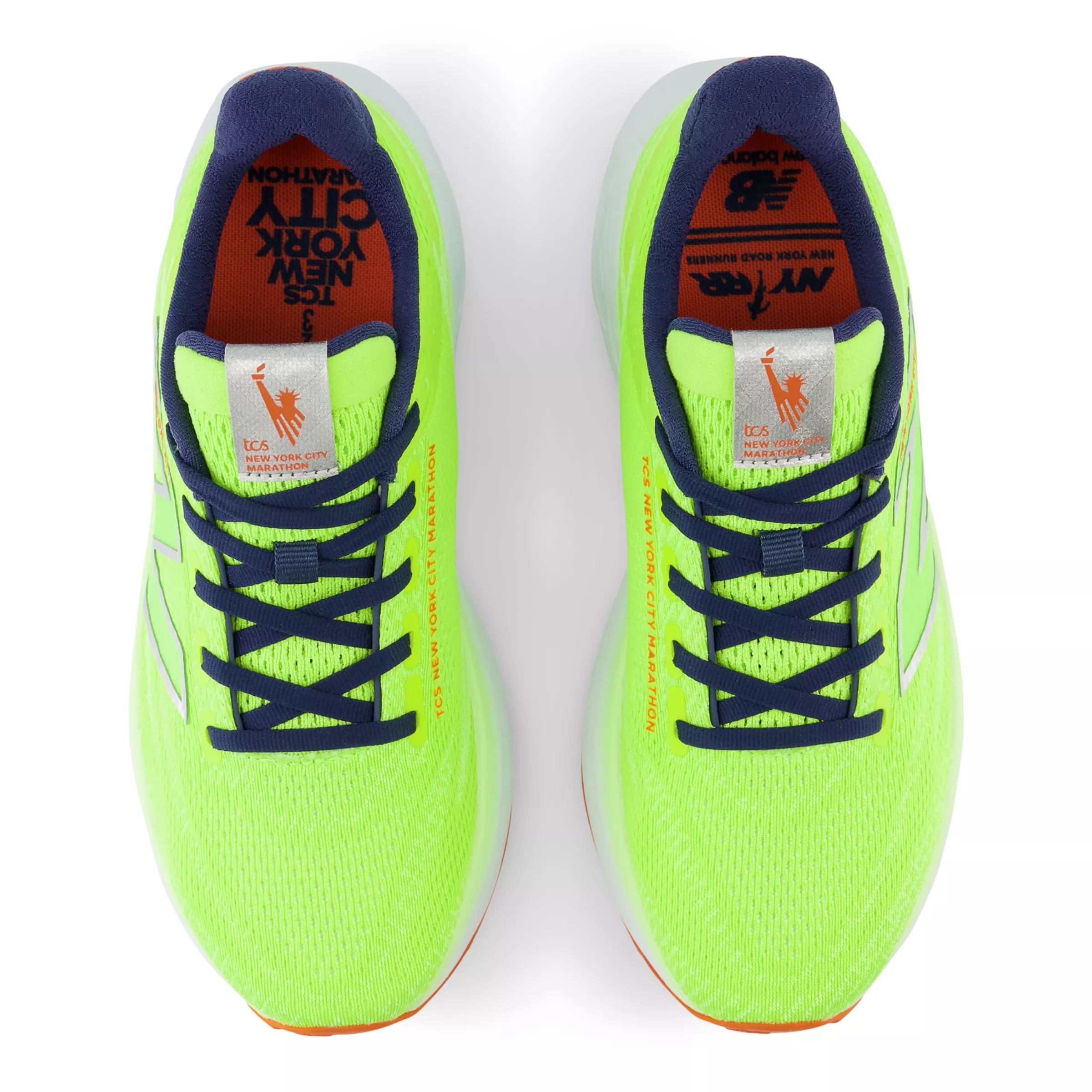 TCS NYC Marathon® Fresh Foam X 1080 v13 Thirty watt con bleached lime glo e nb navy