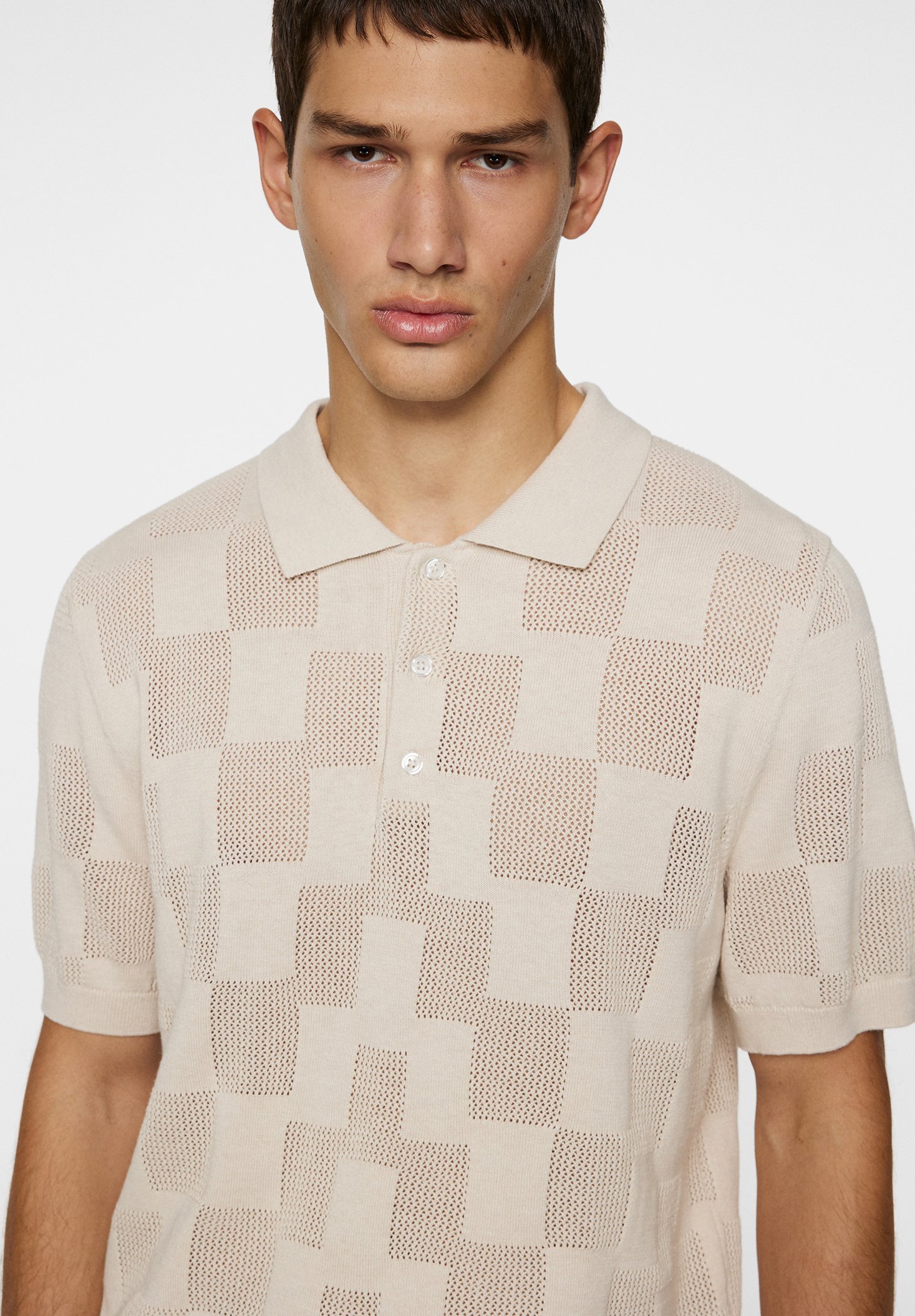 J.LINDEBERG REYMOND STACKED BRIDGE - Polo - Moonbeam