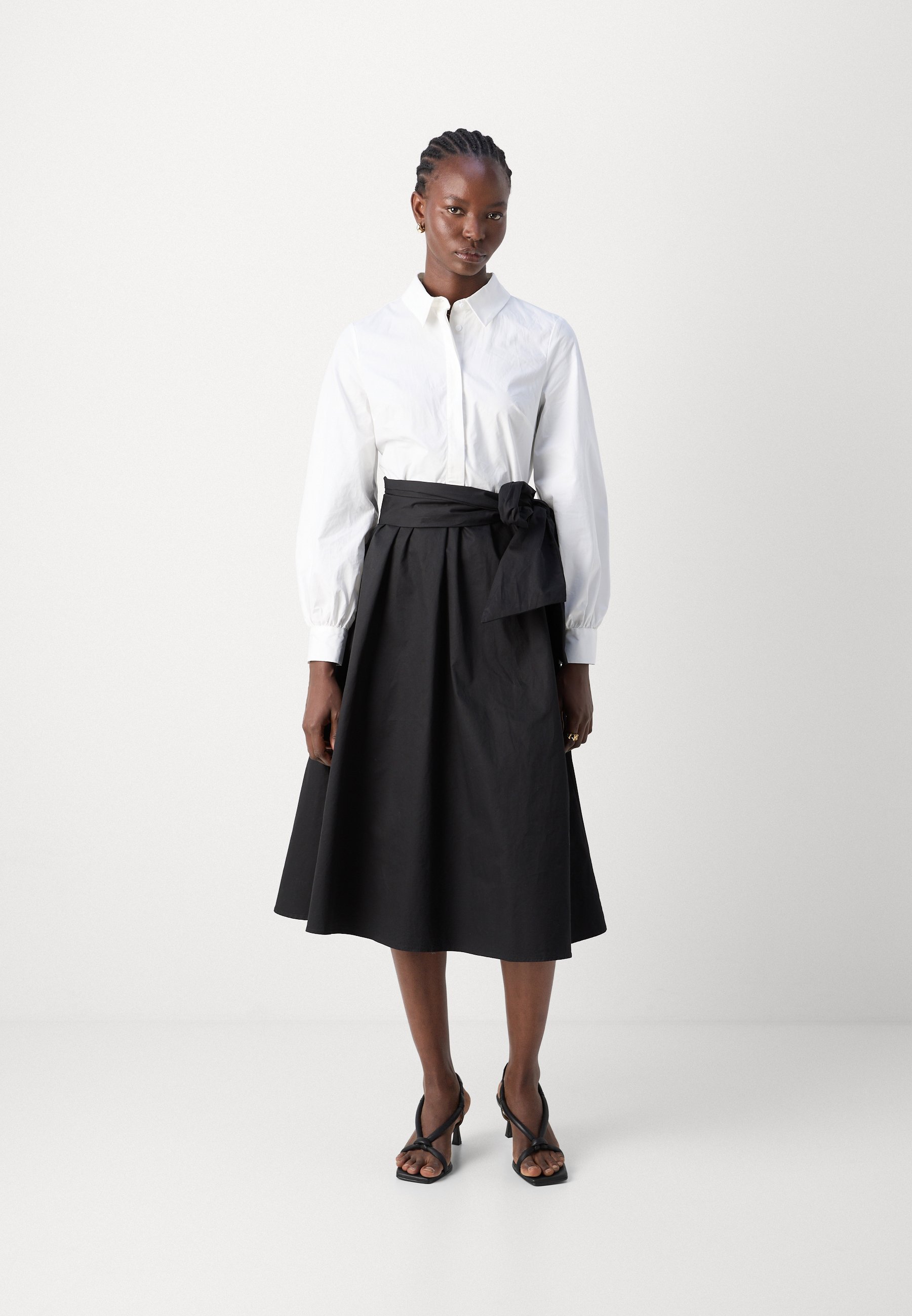 Anna Field overhemdjurk - zwart/wit