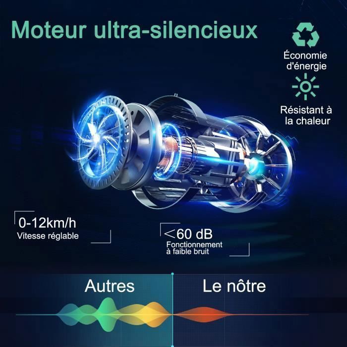 Cinta de correr plegable COSTWAY con control por aplicación, 0,96-12 km/h, Bluetooth, 12 programas, pantalla LED y soporte para dispositivos, color rojo.