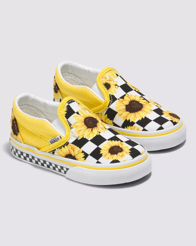 Customs Toddler Sunflowers Slip-On