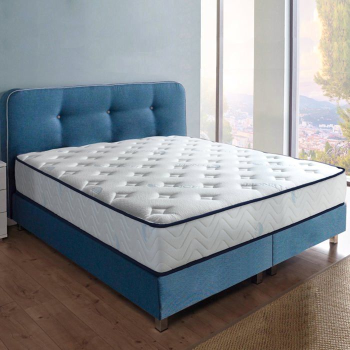 Colchón Blue Nano Gel de 180x200 cm de Sampur | 25 cm de grosor - Espuma viscoelástica con gel refrescante - Espuma de alta resiliencia