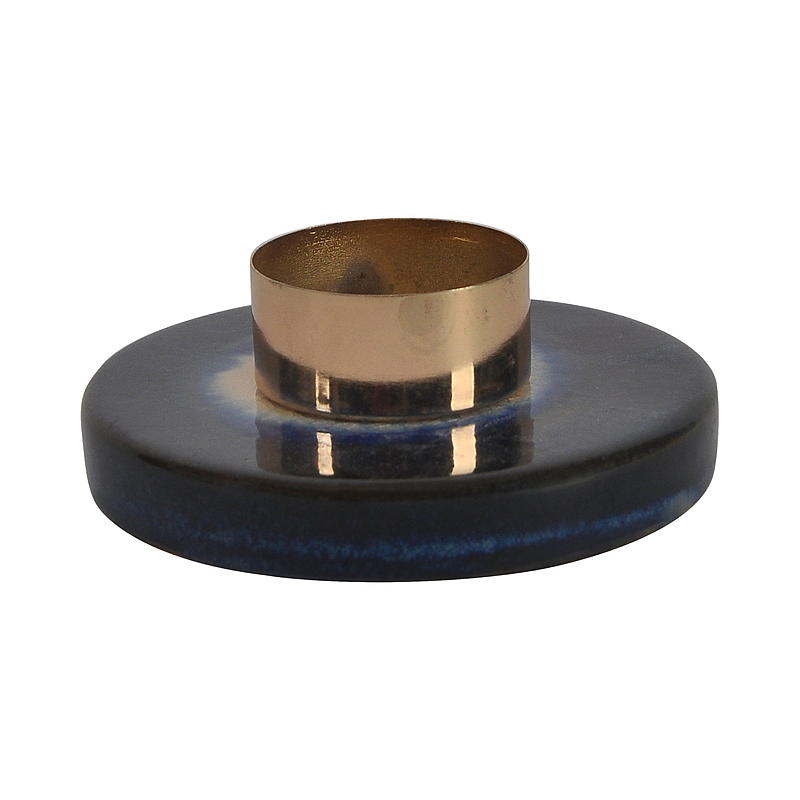 Hjem Fyrfadsstage 9,7x4 cm reaktiv glasur