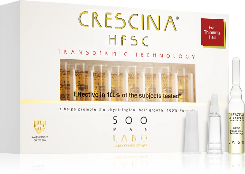 Crescina Transdermic 500 Re-Growth haargroeiondersteunende behandeling voor mannen