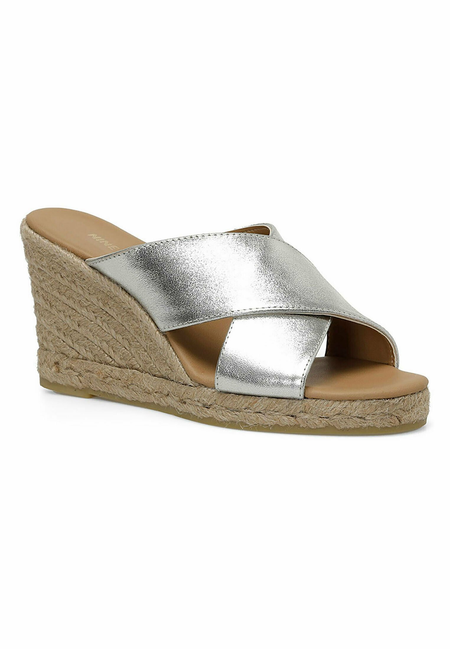 Nine West UPENZA - Mules à talons - argent