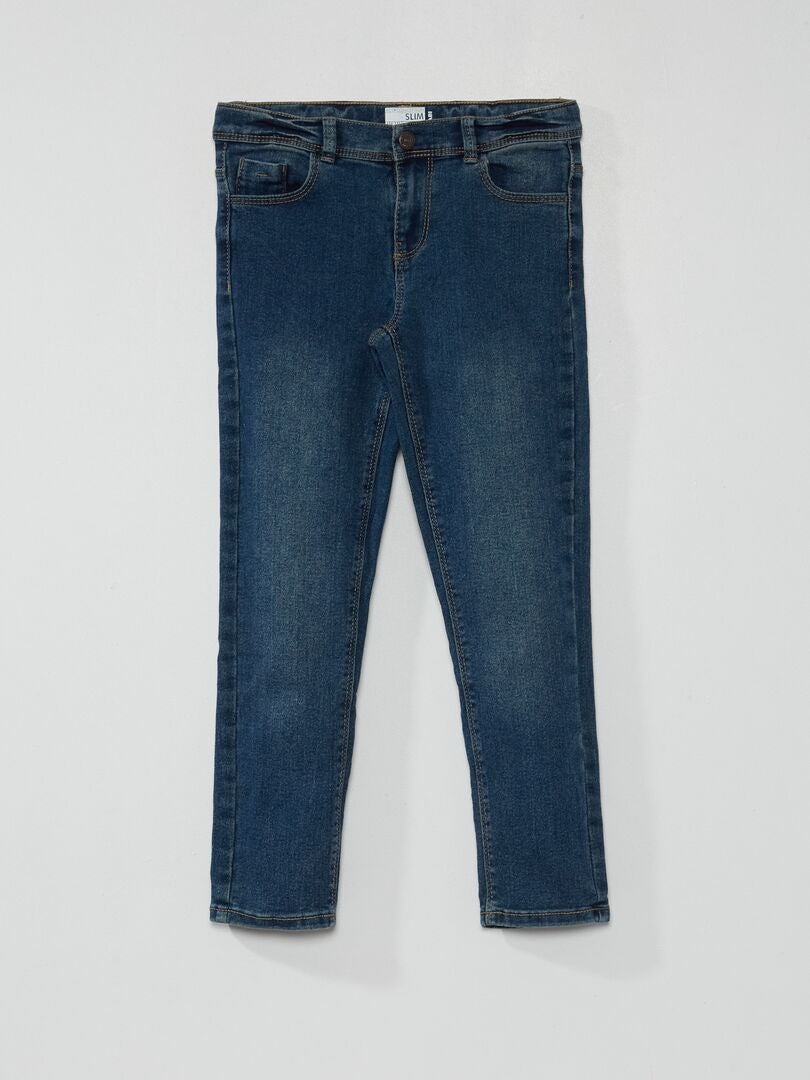 Milieuvriendelijke slim fit jeans - BLAUW