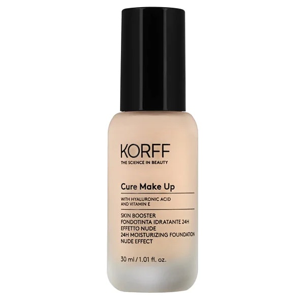 KORFF Korff 24H Hydraterende Make-up Nude Effect Kleur 03 30 ml Vloeibaar met een dunne textuur