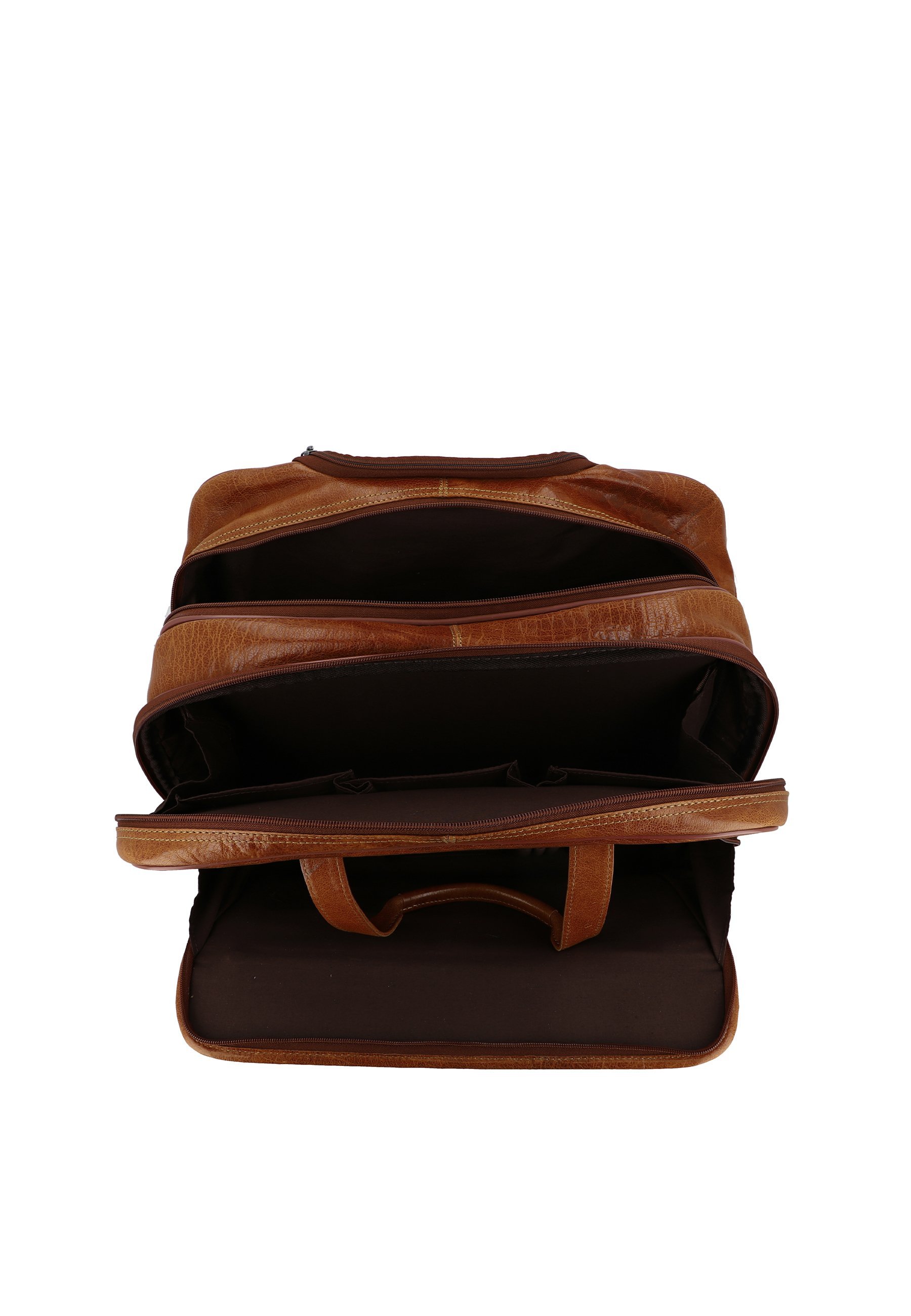 Gusti Leder DUNCAN - Víkendová taška - medově hnědá
