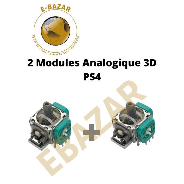 EBAZAR PS4 x2 Modules 3D Stick Analogique manette PS4, PS4 Slim, PS4 Pro (NEUF)