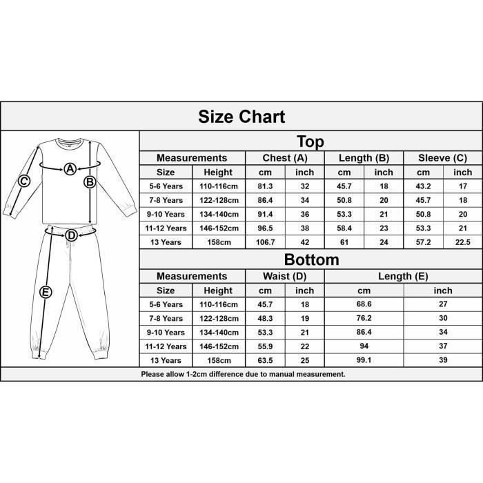 A2Z 4 Kids Warm Fleece Twosie Round Neck Pyjamas Boys Girls Nightwear Set 5-13
