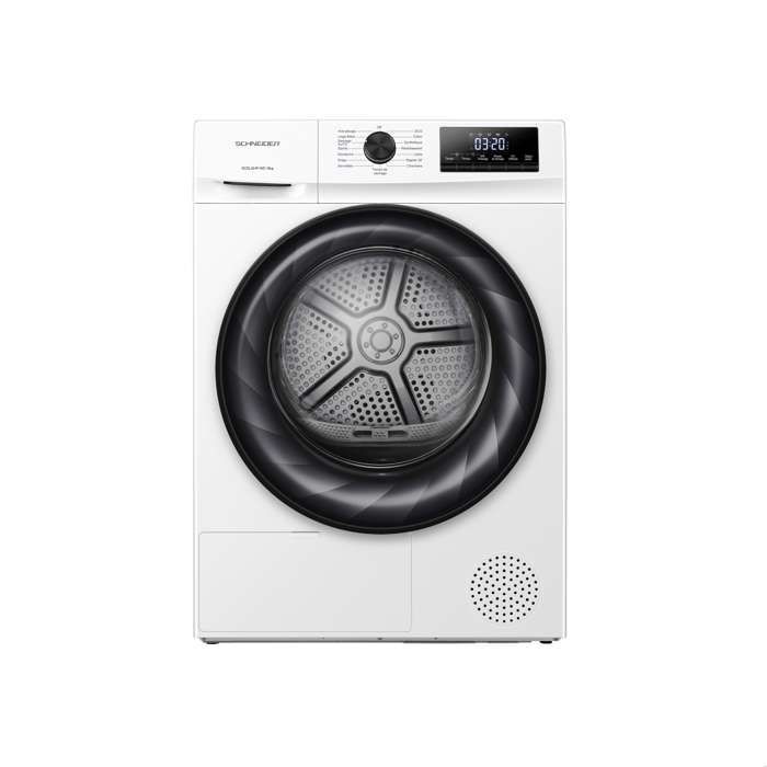 Secadora de ropa con bomba de calor Schneider SCSL9HP-WD de 9 kg, color blanco