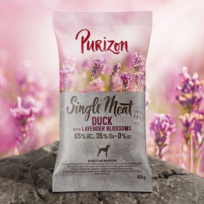 Purizon Single Meat Adult Dog – Ente mit Apfel- und Lavendelblüten