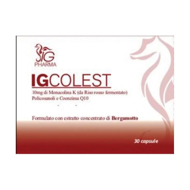 Igcolest 30 capsules Voedingssupplement met cholesterol