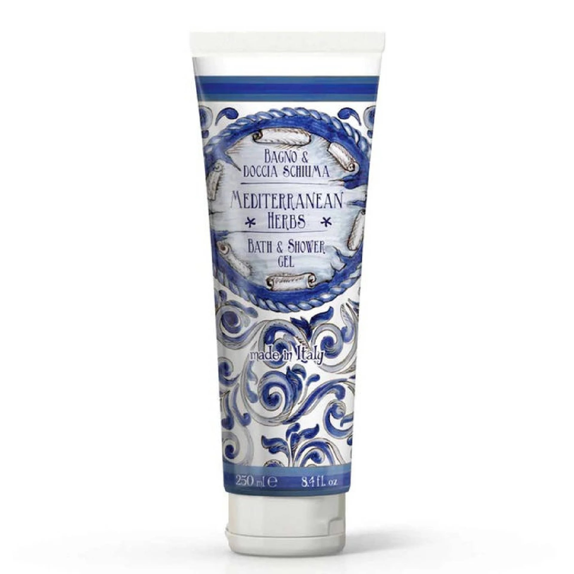 RUDY PROFUMI Douchegel Maioliche met mediterrane kruidengeur, 250 ml in een tube