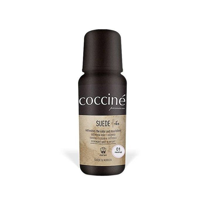 Pâte liquide pour rénovateur de daim et nubuck brun foncé Coccine Suede 75 ml