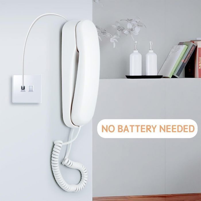 Téléphone fixe à domicile avec de grosses touches, adapté aux utilisateurs âgés et utilisable à domicile, au bureau et dans