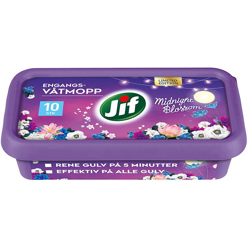 Jif Engangsmoppe 10-pak Jif Midnight Blossom