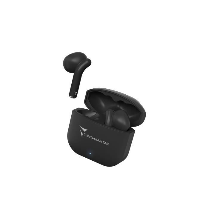 Oordopjes - TECHMADE - XM201 - Zwart - Volledig draadloos - In-ear