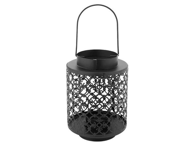 Lampion metalowy Marakesz 18,5 cm czarny
