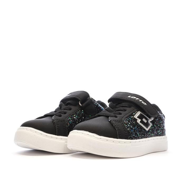 Zapatillas negras para niña Lotto Plaisance