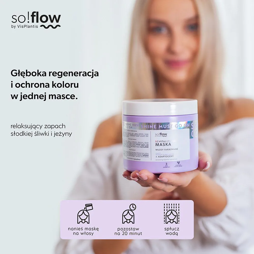 So!Flow Rewitalizująca Maska do włosów farbowanych 400ml