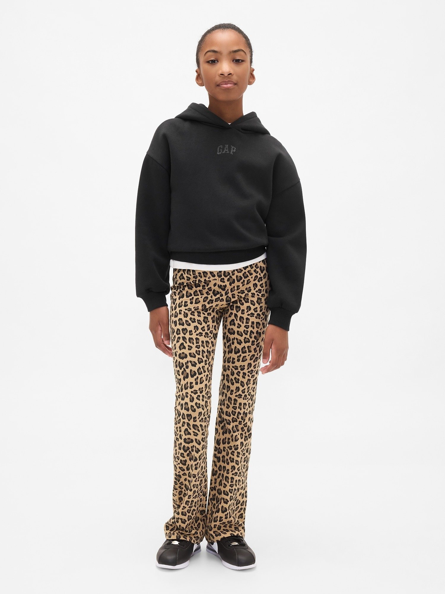 GAP FLARE SEPT MEISJES - Leggings - Broek - camel/zwart