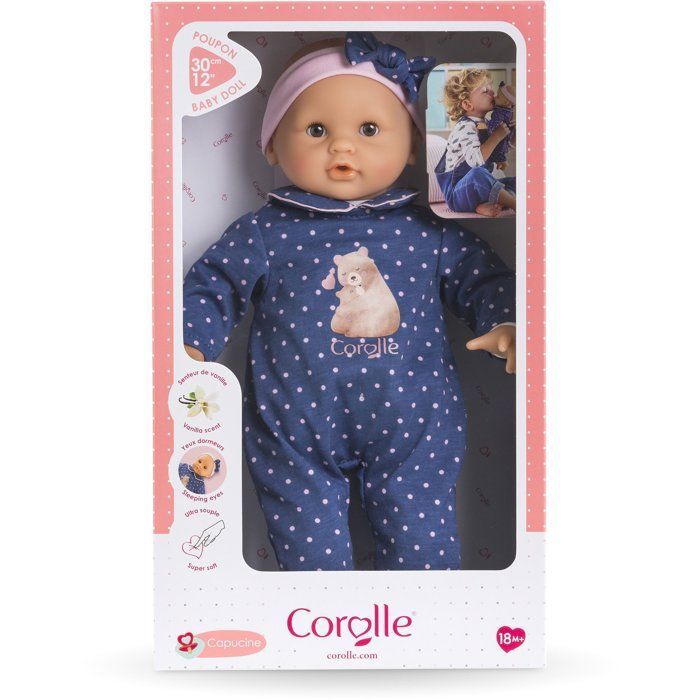 Poupon - COROLLE - Bébé Calin Capucine - Ourson - 30 cm - Dès 18 mois