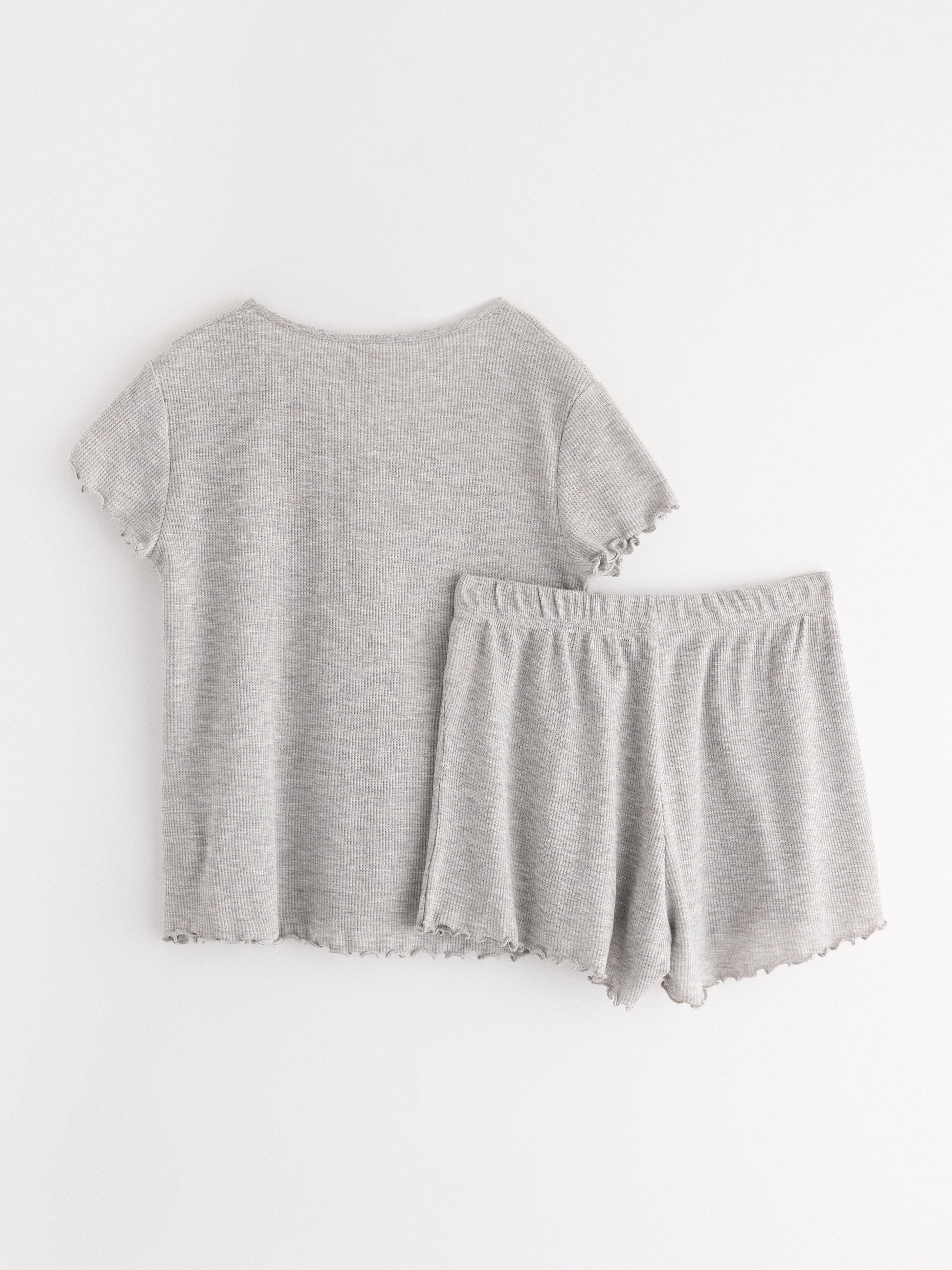 Pyjamasset Cinza Claro Mesclado
