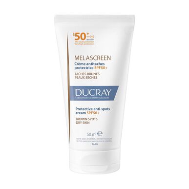 Ducray Melascreen beskyttende anti-kvisekrem, ansiktskrem for tørr hud, SPF 50, 50 ml