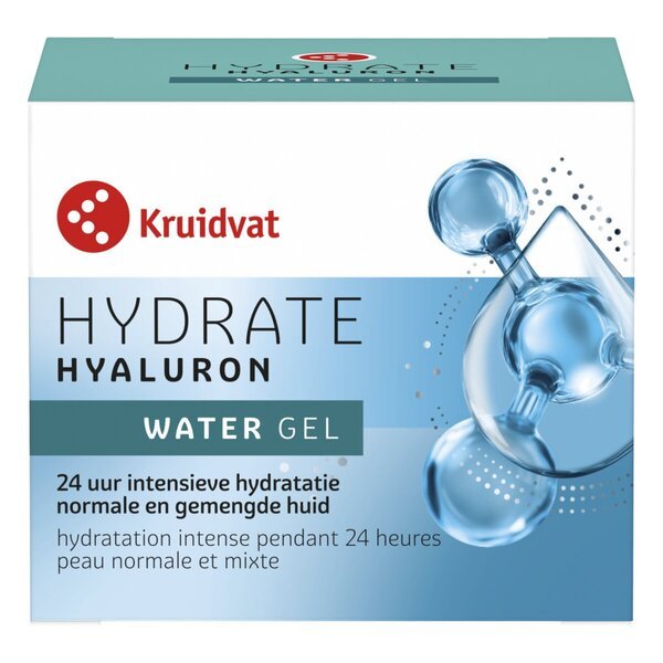 Kruidvat Hydrate Hyaluron vandens gelis<br>50ml - Sausai ir jautriai odai
