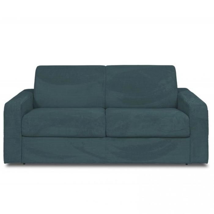MIDNIGHT Express Schlafsofa, 140 cm, 16 cm Matratze, Cord, Zoom Azurblau