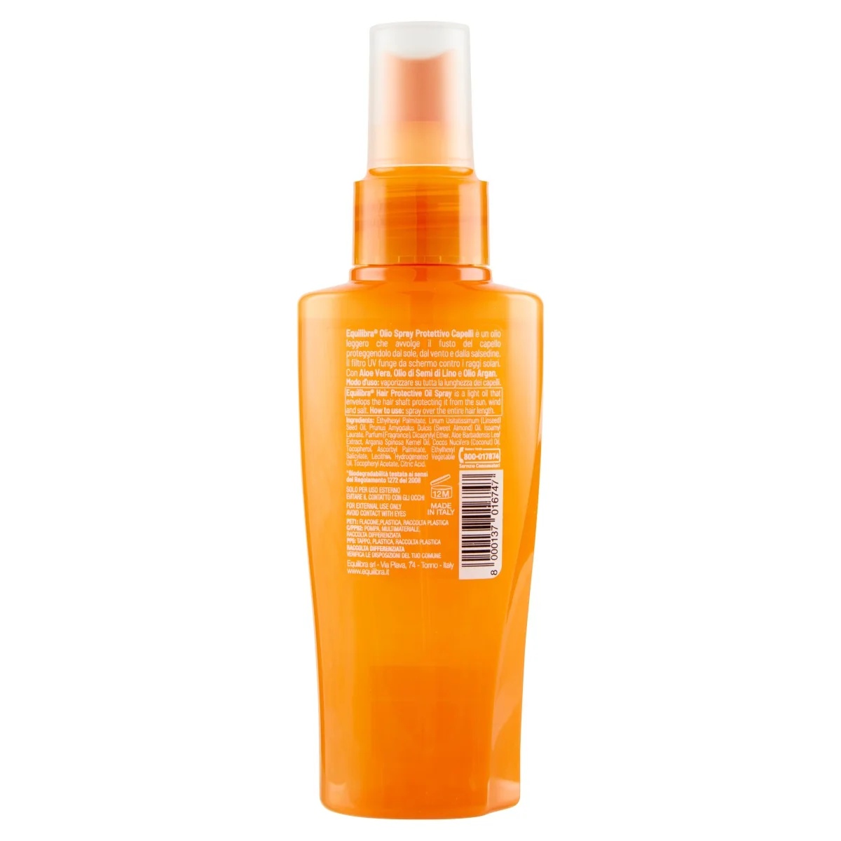 Equilibra beschermende haaroliespray Equilibra 100 ml Haarbescherming