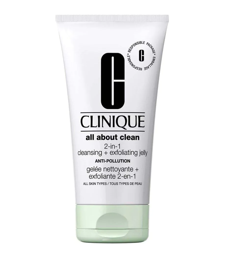 Clinique All About Clean 2in1 Cleansing + Exfoliating Jelly Żel do mycia twarzy