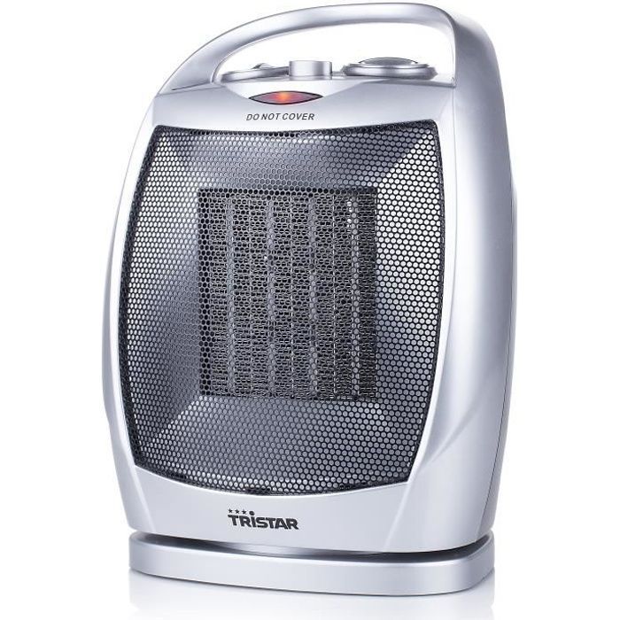 Radiatore oscillante in ceramica Tristar KA-5038 PTC 1500W - Argento