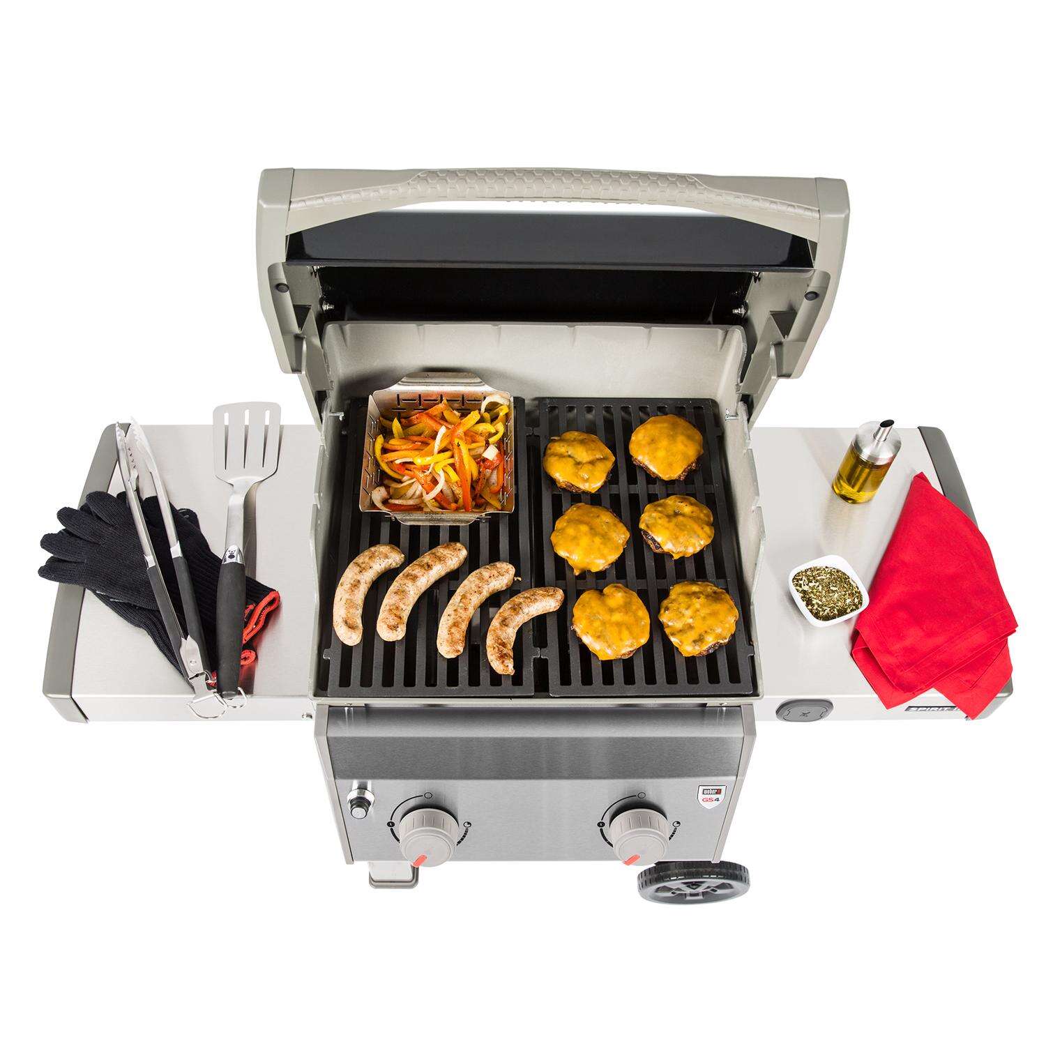 Weber Spirit II E-210 2 polttimen nestekaasugrilli musta