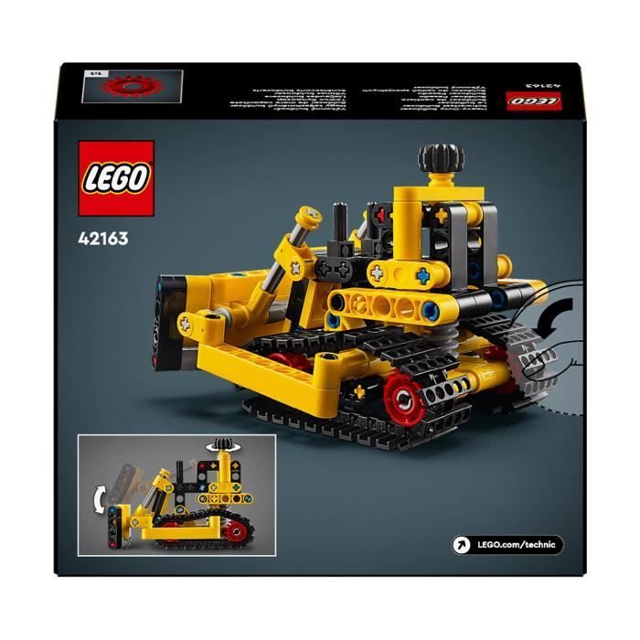 LEGO® 42163 Technic Bulldozer, Building Toy for Children, Excavator Vehicle