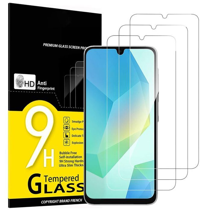 Pack of 3 Tempered Glass Screen Protectors for Samsung Galaxy A17 2025, Galaxy A16 5G, Galaxy A26 5G