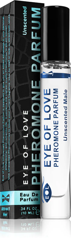Eye of Love UNSPARED MALE, een parfum met feromonen voor mannen en vrouwen.
