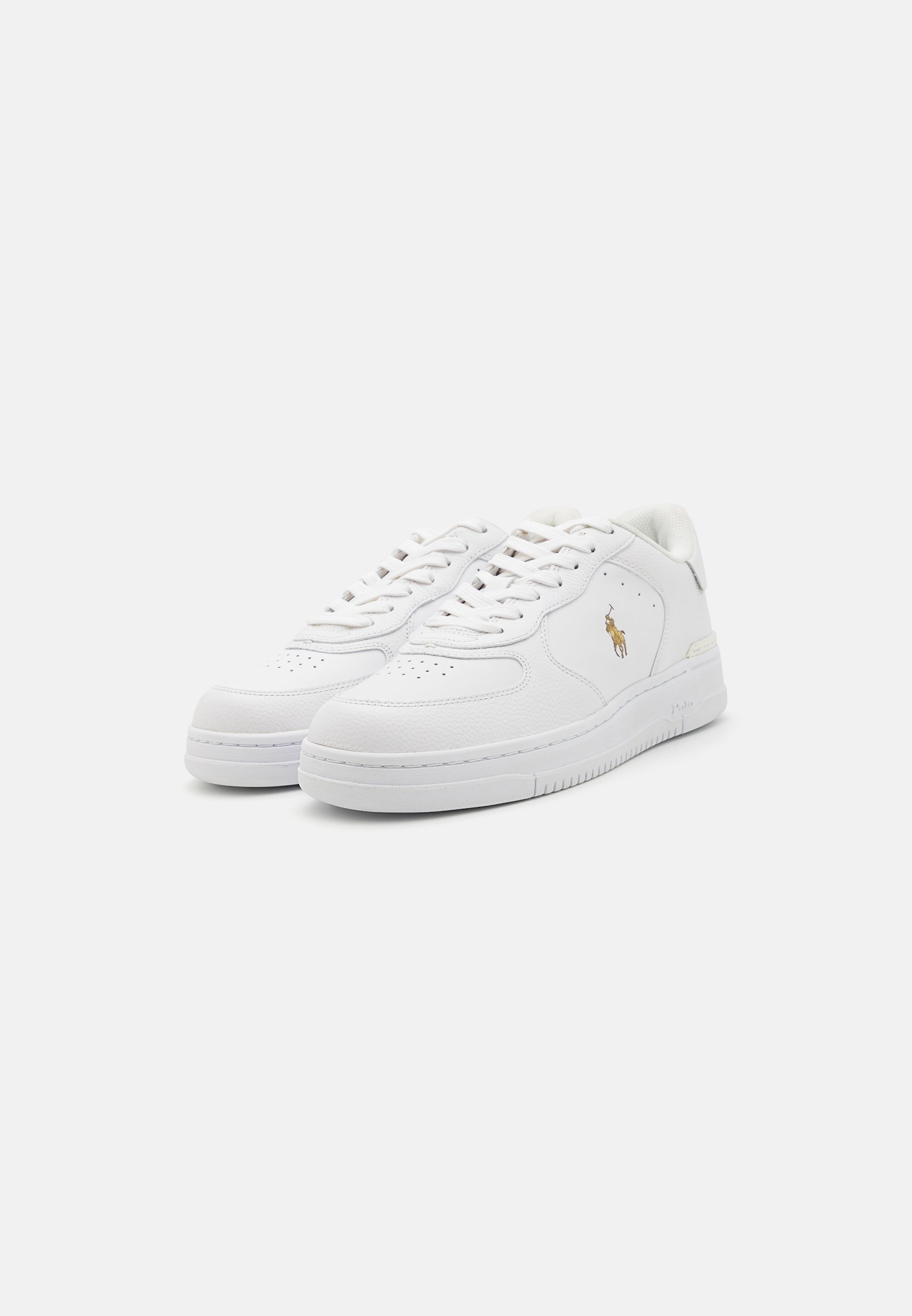 Polo Ralph Lauren MASTERS LACE UNISEX - Sneakers - wit/goud