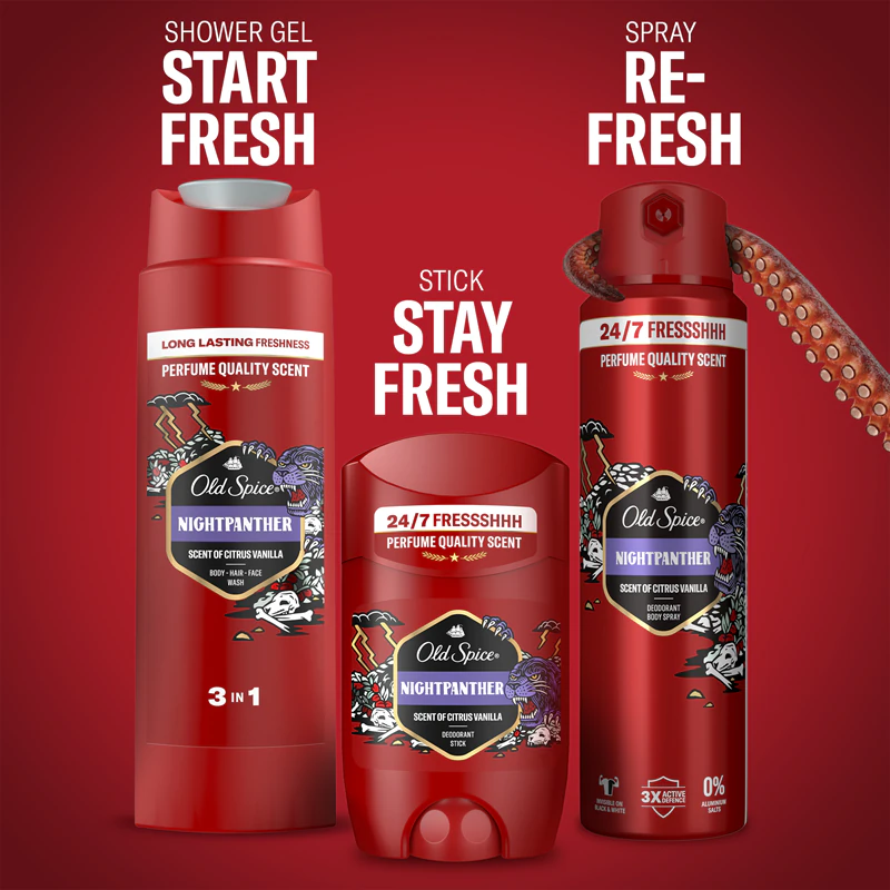 Kit de presente Old Spice Nightpanther DJ para homens