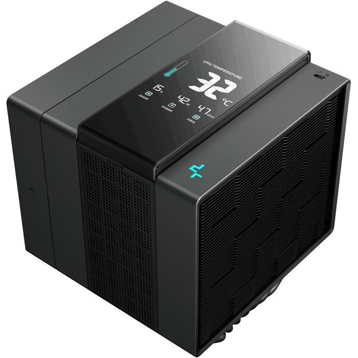 DEEPCOOL - ASSASSIN IV VC Vision - R-ASN4-BKNVMD-G - CPU-Kühler - Schwarz - Magnetisches Display - 7 Kanäle - TDP 300 W