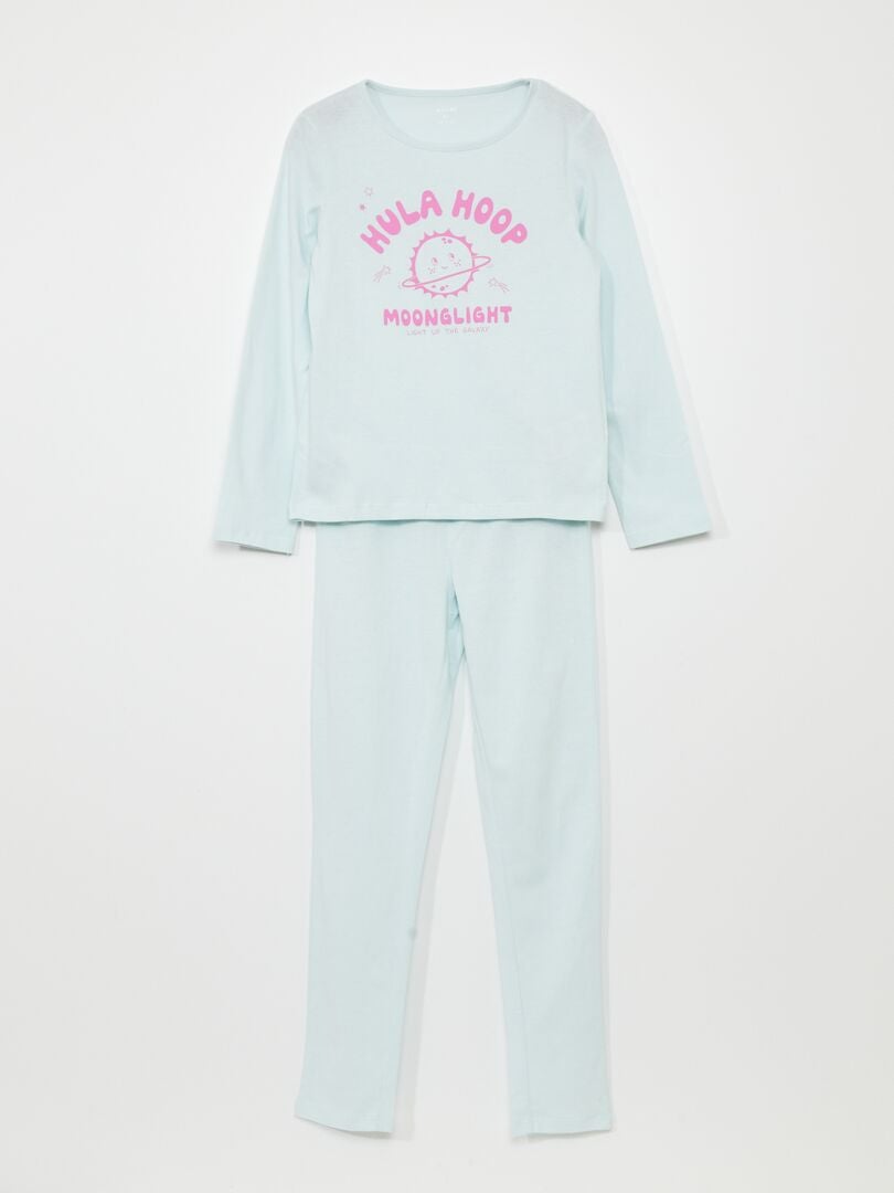 Lange pyjamaset - 2-delig - BLAUW