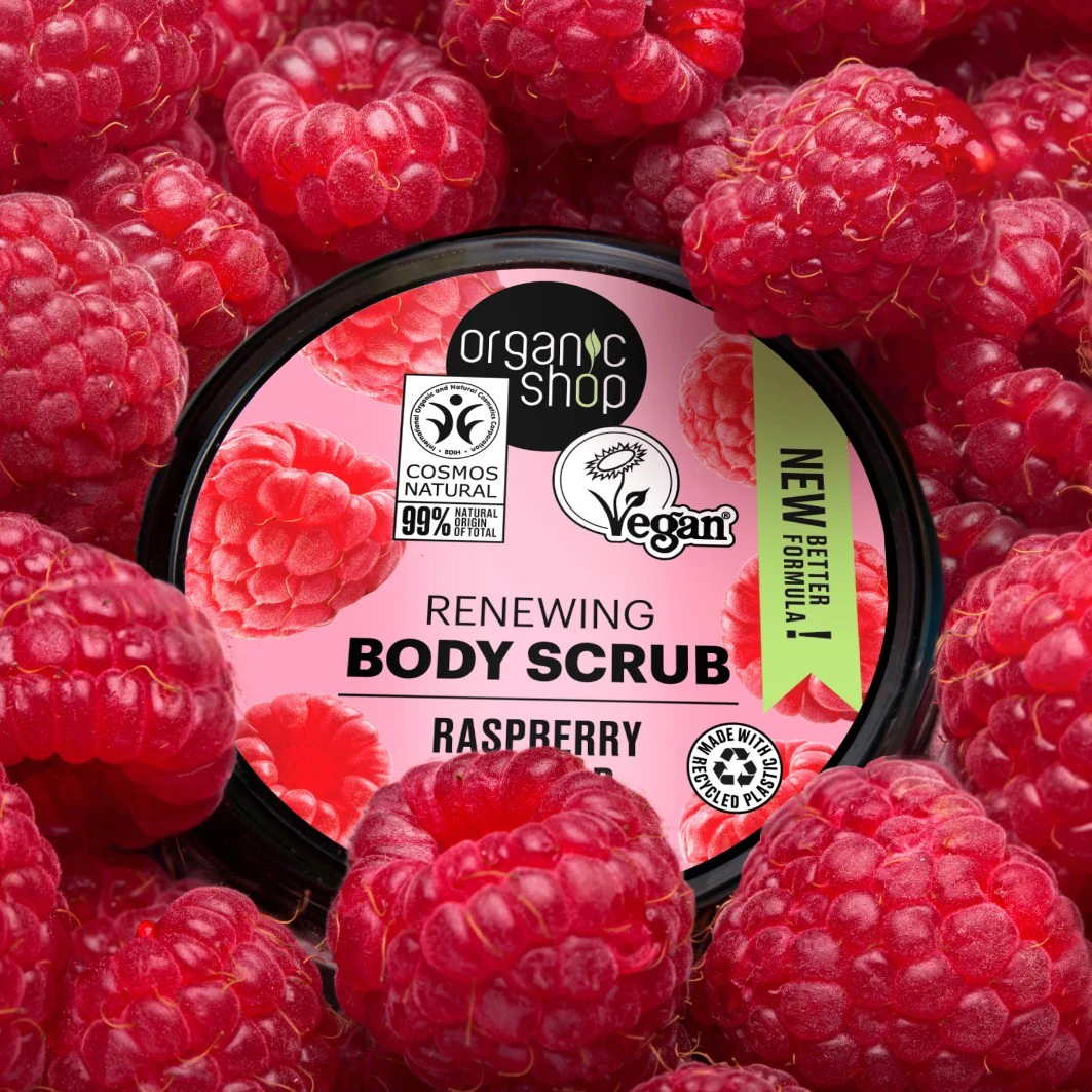 Organic Shop Gommage Corps Fuité à la Framboise