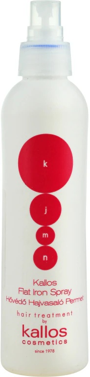 Kallos KJMN Professional Flat Iron Spray zaščitni sprej za lase pred visokimi temperaturami