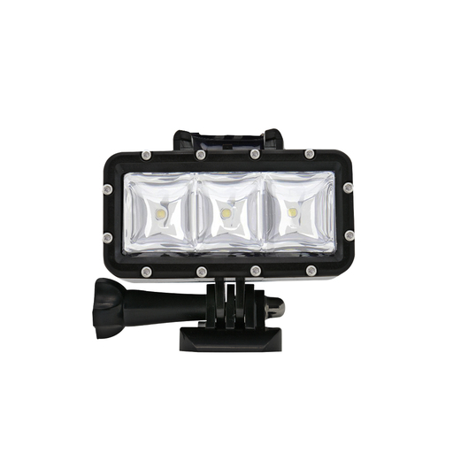  Univerzálny LED reflektor s 360 lúmenmi pre akčné kamery, vodotesný