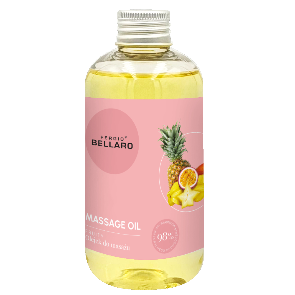 Fergio Bellaro SLIM EFFECT masažo aliejus – vaisių skonio, 200 ml