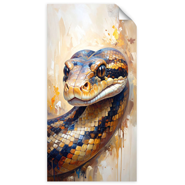 Naklejka samoprzylepna Feeby Głowa Węża Zwierzęta Natura 40x80