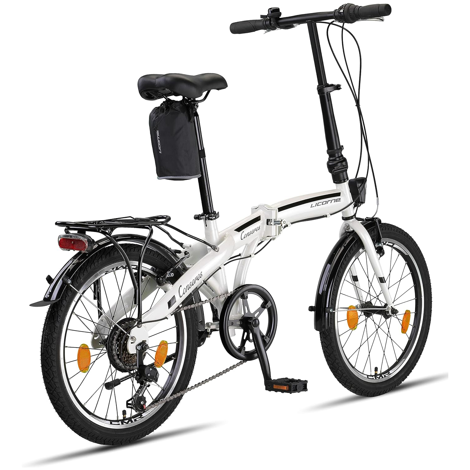 Bicicleta plegable Licorne Bike Conseres, de 20 pulgadas.