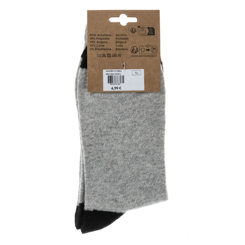 Calcetines y medias grises para mujer